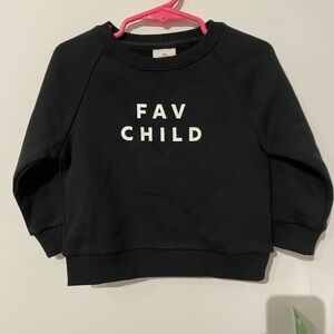 The Cuddle Collab Unisex Toddler Sweatshirt Size 18 Months Black NWT